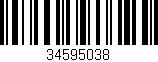 Código de barras (EAN, GTIN, SKU, ISBN): '34595038'