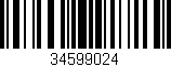 Código de barras (EAN, GTIN, SKU, ISBN): '34599024'
