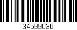 Código de barras (EAN, GTIN, SKU, ISBN): '34599030'