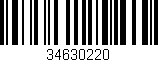 Código de barras (EAN, GTIN, SKU, ISBN): '34630220'