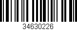 Código de barras (EAN, GTIN, SKU, ISBN): '34630226'