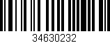 Código de barras (EAN, GTIN, SKU, ISBN): '34630232'