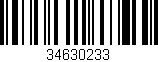 Código de barras (EAN, GTIN, SKU, ISBN): '34630233'