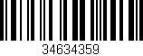 Código de barras (EAN, GTIN, SKU, ISBN): '34634359'