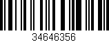 Código de barras (EAN, GTIN, SKU, ISBN): '34646356'