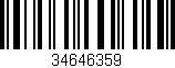 Código de barras (EAN, GTIN, SKU, ISBN): '34646359'