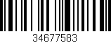 Código de barras (EAN, GTIN, SKU, ISBN): '34677583'