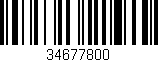 Código de barras (EAN, GTIN, SKU, ISBN): '34677800'