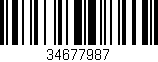 Código de barras (EAN, GTIN, SKU, ISBN): '34677987'