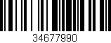 Código de barras (EAN, GTIN, SKU, ISBN): '34677990'