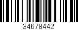 Código de barras (EAN, GTIN, SKU, ISBN): '34678442'