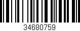 Código de barras (EAN, GTIN, SKU, ISBN): '34680759'