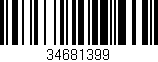 Código de barras (EAN, GTIN, SKU, ISBN): '34681399'
