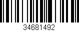 Código de barras (EAN, GTIN, SKU, ISBN): '34681492'