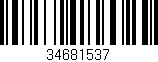 Código de barras (EAN, GTIN, SKU, ISBN): '34681537'