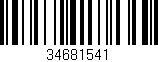 Código de barras (EAN, GTIN, SKU, ISBN): '34681541'