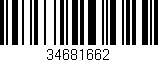Código de barras (EAN, GTIN, SKU, ISBN): '34681662'