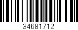 Código de barras (EAN, GTIN, SKU, ISBN): '34681712'