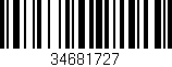 Código de barras (EAN, GTIN, SKU, ISBN): '34681727'