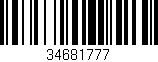 Código de barras (EAN, GTIN, SKU, ISBN): '34681777'