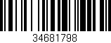 Código de barras (EAN, GTIN, SKU, ISBN): '34681798'