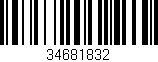 Código de barras (EAN, GTIN, SKU, ISBN): '34681832'