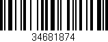 Código de barras (EAN, GTIN, SKU, ISBN): '34681874'