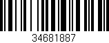 Código de barras (EAN, GTIN, SKU, ISBN): '34681887'