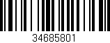 Código de barras (EAN, GTIN, SKU, ISBN): '34685801'