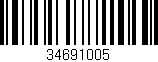 Código de barras (EAN, GTIN, SKU, ISBN): '34691005'