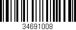 Código de barras (EAN, GTIN, SKU, ISBN): '34691008'