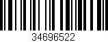 Código de barras (EAN, GTIN, SKU, ISBN): '34696522'