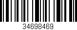 Código de barras (EAN, GTIN, SKU, ISBN): '34698469'