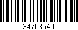 Código de barras (EAN, GTIN, SKU, ISBN): '34703549'