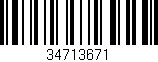 Código de barras (EAN, GTIN, SKU, ISBN): '34713671'