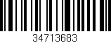 Código de barras (EAN, GTIN, SKU, ISBN): '34713683'