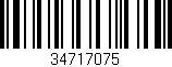 Código de barras (EAN, GTIN, SKU, ISBN): '34717075'