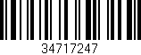 Código de barras (EAN, GTIN, SKU, ISBN): '34717247'