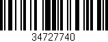 Código de barras (EAN, GTIN, SKU, ISBN): '34727740'