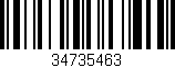 Código de barras (EAN, GTIN, SKU, ISBN): '34735463'