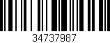 Código de barras (EAN, GTIN, SKU, ISBN): '34737987'
