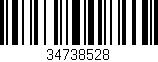 Código de barras (EAN, GTIN, SKU, ISBN): '34738528'