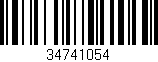 Código de barras (EAN, GTIN, SKU, ISBN): '34741054'