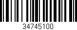 Código de barras (EAN, GTIN, SKU, ISBN): '34745100'