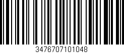 Código de barras (EAN, GTIN, SKU, ISBN): '3476707101048'
