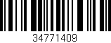 Código de barras (EAN, GTIN, SKU, ISBN): '34771409'