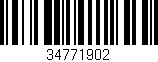Código de barras (EAN, GTIN, SKU, ISBN): '34771902'