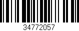 Código de barras (EAN, GTIN, SKU, ISBN): '34772057'