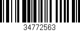 Código de barras (EAN, GTIN, SKU, ISBN): '34772563'