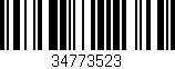 Código de barras (EAN, GTIN, SKU, ISBN): '34773523'